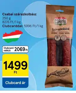 Tesco Csabai szárazkolbász ajánlat