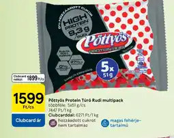 Tesco Pöttys Protein Túró Rudi ajánlat