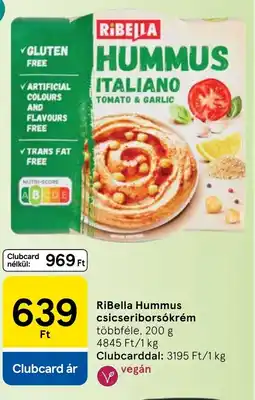 Tesco Ribella hummus ajánlat