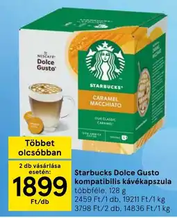 Tesco Starbucks dolce gusto kompatibilis kávékapszula ajánlat