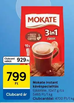 Tesco Mokate instant kávé ajánlat