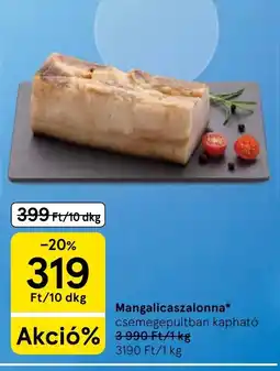 Tesco Mangalicaszalonna ajánlat