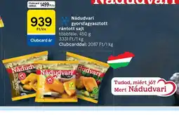 Tesco Nádudvarí gyorsfagyasztott rántott sajt ajánlat