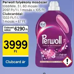 Tesco Perwoll folyékony mosószer ajánlat