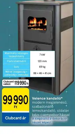 Tesco Velence kandalló ajánlat