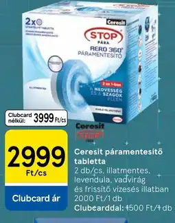 Tesco Ceresit páramentesítő tabletta ajánlat