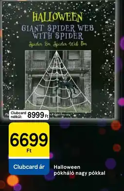 Tesco Halloween pókháló nagy pókkal ajánlat