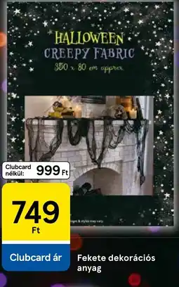 Tesco Halloween creepy fabric ajánlat