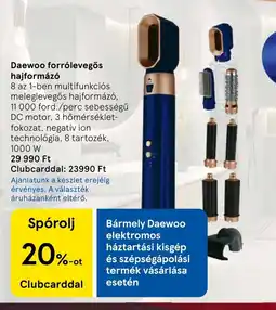 Tesco Daewoo forrólevegős hajformázó ajánlat