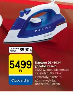 Tesco Daewoo gőzölős vasaló ajánlat