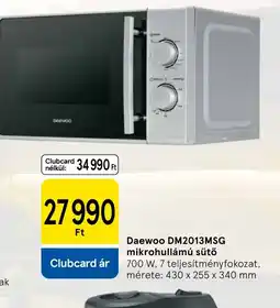 Tesco Daewoo mikrohullámú sütő ajánlat