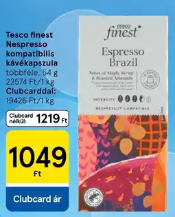 Tesco Tesco finest espresso brazil ajánlat