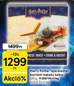 Tesco Witor's harry potter tejkrémmel borított kakaós keksz ajánlat