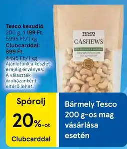 Tesco Tesco cashews ajánlat