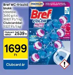 Tesco Bref wc-frissítő blokk ajánlat