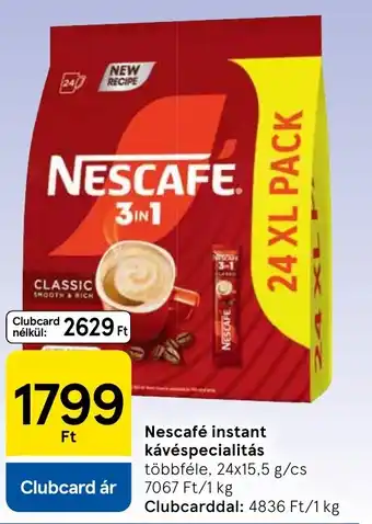 Nescafe instant kávéspecialitás