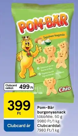 Tesco Chio pom-bár burgonyasnack ajánlat