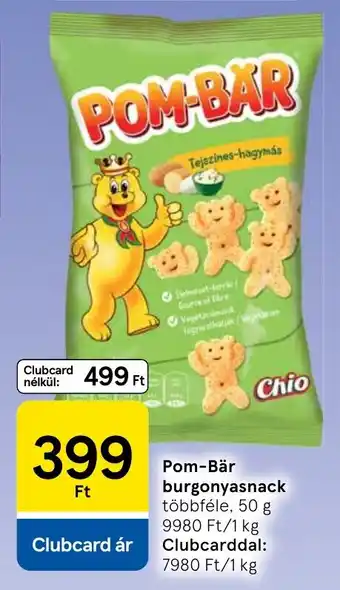 Chio pom-bár burgonyasnack