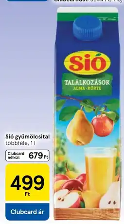 Tesco Sió gyümölcsital ajánlat