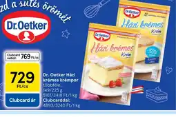 Tesco Dr. Oetker házi krémes krémpor ajánlat