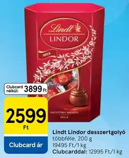Tesco Lindt Lindor desszertgolyó ajánlat
