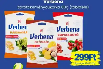 Verbena töltött keménycukorka