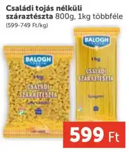 PRIVÁT Balogh családi száraztészta ajánlat