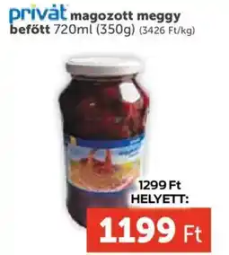 PRIVÁT Privát magozott meggy befőtt ajánlat