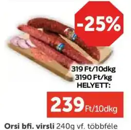 PRIVÁT Orsi bfi. virsli ajánlat