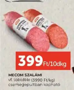 PRIVÁT Mecom szalámi ajánlat