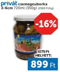 PRIVÁT Privát csemegeuborka ajánlat