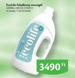 EcoFamily Ecolife folyékony mosógél ajánlat