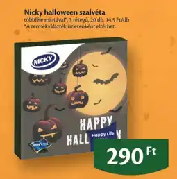 EcoFamily Nicky halloween szalvéta ajánlat