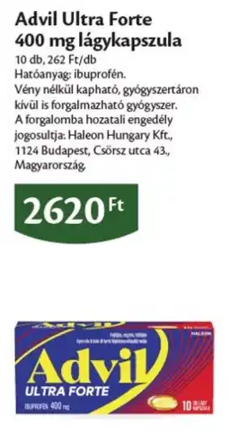 EcoFamily Advil ultra forte ajánlat