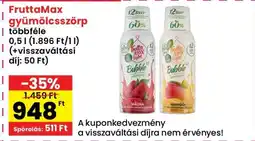 Spar FruttaMax gyümölcsszörp ajánlat