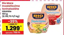 Spar RIO MARE Insalatissime tonhalsaláta ajánlat