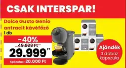 Spar Dolce Gusto Genio antracit kávéfőző ajánlat