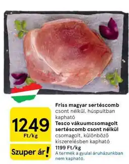 Tesco Friss magyar sertéscomb ajánlat