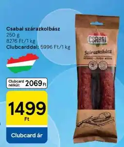 Tesco CSABAI SZÁRAZKOLBÁSZ ajánlat