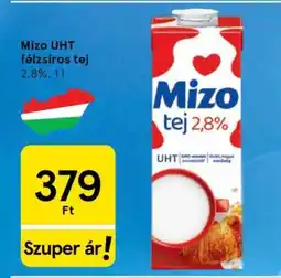 Tesco Mizo UHT félzsíros tej ajánlat