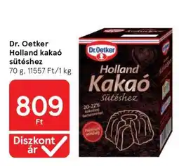 Tesco Dr. Oetker Holland kakaó sütéshez ajánlat