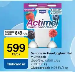 Tesco Danone Actimel joghurtital multipack ajánlat