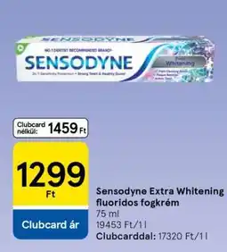 Tesco Sensodyne Extra Whitening fluoridos fogkrém ajánlat