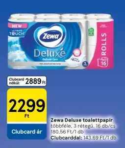 Tesco Zewa Deluxe toalettpapír ajánlat