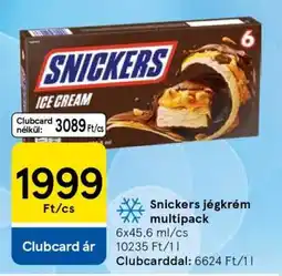 Tesco Snickers jégkrém multipack ajánlat