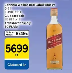 Tesco JOHNNIE WALKER Red Label Whisky ajánlat