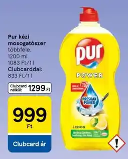 Tesco Pur kézi mosogatószer ajánlat