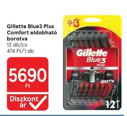 Tesco Gillette Blue3 Plus Comfort eldobható borotva ajánlat