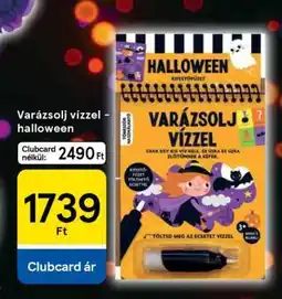 Tesco Varázsolj vízzel – halloween ajánlat