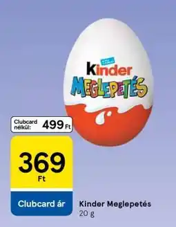 Tesco KINDER Meglepetés ajánlat